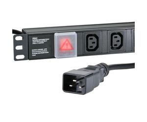 Cablenet 8 Way IEC - C13 Vertical 1.5u PDU with IEC - C20 3m Feed