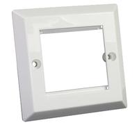 Cablenet Bevelled Faceplate 50mm x 50mm Single Gang