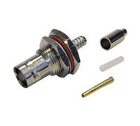 Cablenet BNC 4 Part Crimp Jack RG179 Insulated Turned