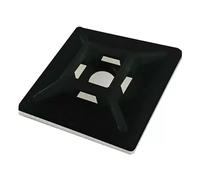 Cablenet Cabletie Base 20mm x 20mm Black (PK 100). Product colour: Black Material: Plastic Quantity per pack: 100 pc(s). Width: 20 mm Depth: 20 mm Height: 4.14 mm