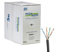 Cablenet Cat5e Black U/UTP LSOH 24AWG Solid CPR Dca Cable 305m Reelex