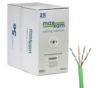 Cablenet Cat5e Green U/UTP LSOH 24AWG Solid CPR Dca Cable 305m Reelex