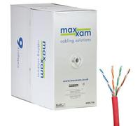 Cablenet Cat6 Red U/UTP LSOH 23AWG Solid CPR Dca Cable 305m Reelex Box