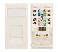 Cablenet Cat6 UTP Low Profile Module 25mm x 50mm White
