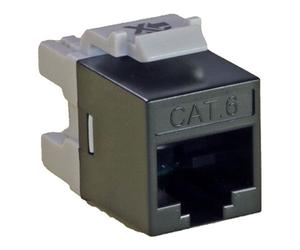 Cablenet Cat6 UTP Punch Down Keystone Jack Component Level Black