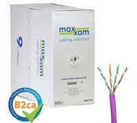 Cablenet Cat6 Violet U/UTP LSOH 23AWG Solid CPR B2ca Cable 305m Reel i