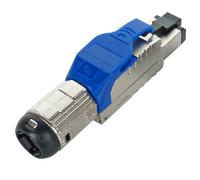 Cablenet Cat6a RJ45 FTP Field Termination Plug with Blue Latch
