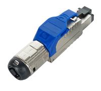 Cablenet Cat6a RJ45 FTP Field Termination Plug with Blue Latch