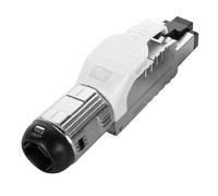 Cablenet Cat6a RJ45 FTP Field Termination Plug With White Latch