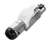 Cablenet Cat6a RJ45 FTP Field Termination Plug With White Latch