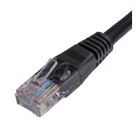 Cablenet CNL 100PK 0.5M C5e Bk UTP PVC 24AWG FMB networking cable