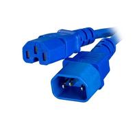Cablenet CNL 2M C14-C15 Bl Rbr 0.75MM Blue IEC C14 IEC C15