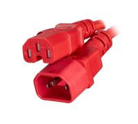 Cablenet CNL 2M C14-C15 Rd Rbr 0.75MM Red IEC C14 IEC C15