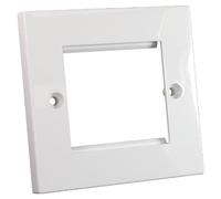 Cablenet Flat Faceplate 50mm x 50mm Single Gang
