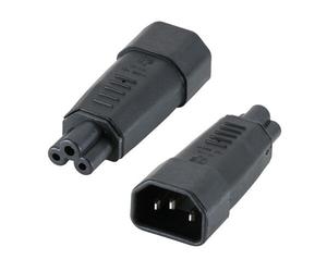 Cablenet IEC Male C14 - Clover Leaf C5 Adaptor