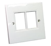 Cablenet LJ6C Faceplate Single Gang 2 Port