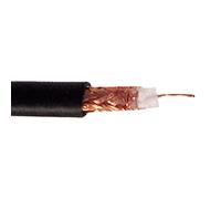 Cablenet RG59 75Ohm Solid PVC CPR Eca CCA Braid Coax Cable Black 100m