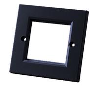 Cablenet Single Gang Faceplate Black