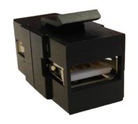 Cablenet USB 2.0 Type A Female - Female Keystone Black