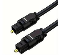CABLEPELADO Optical Audio Digital Cable, Digital SPDIF Toslink Cable, Toslink Digital Optical Audio, Audio Cable, Fibre Optic Cable, Diameter 5 mm, 50 cm, Black