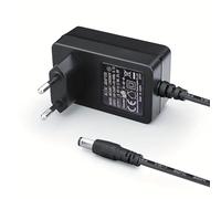 CABLEPELADO - Power supply 12V 0.6A - 12v charger - Connection jack is 5.5 mm Ø Outside and 2.5 mm Ø Internal - Multiple uses - Black