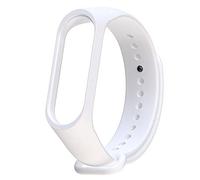 CABLEPELADO Strap Compatible with Xiaomi Mi Band 6 & Xiaomi Mi Band 5 & Amazfit Band 5 | Soft | Silicone | Replacement Waterproof Armband, white, Durable, waterproof, soft