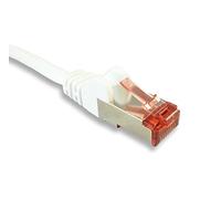 Cables 4 ALL Short WHITE 0.15m CAT6 Cable/Ethernet Network Lead/Pure Copper for Improved Performance/Screened S/FTP / RJ45 Plugs / 15cm
