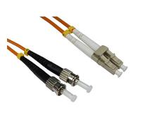 Cables Direct 1.0m LC-ST 50/125 MMD OM2. Cable length: 1 m Connector 1: LC Connector 2: ST Core diameter: 50 m Full duplex
