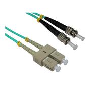 Cables Direct 10.0m ST-SC 50/125 OM3. Cable length: 10 m Connector 1: ST Connector 2: SC Core diameter: 50 m Full duplex