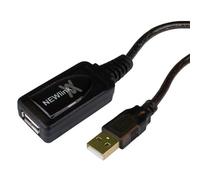 Cables Direct 10m USB 2.0 Active Repeater USB cable 0.48 Gbit/s Black