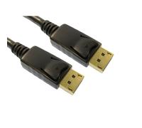 Cables Direct 1m Locking DisplayPort Cable
