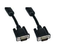 Cables Direct 1m SVGA VGA cable VGA (D-Sub) Black Silver