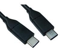 Cables Direct USB C/USB C 1m USB cable USB 3.2 Gen 2 (3.1 Gen 2) Black