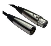 Cables Direct 20M 3PIN XLR M-F Cable (Silver Hoods + Gold Pins)