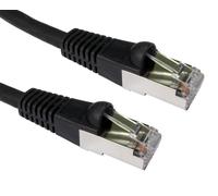 Cables Direct 2m CAT6a, M - M networking cable Black S/FTP (S-STP)