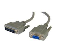 Cables Direct 2m D9/D25 Grey Series D9 FM D25 M - Grey Series Cables, 2m D9 FM, D25 M