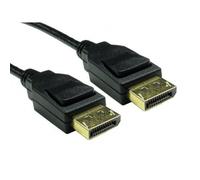 Cables Direct 2m DisplayPort 1.4 8K Locking Cable (Black)