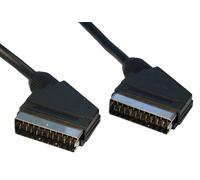 Cables Direct 2m SCART SCART cable SCART (21-pin) Black