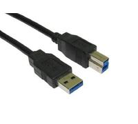 Cables Direct 2m USB 3.0 USB cable USB 3.2 Gen 1 (3.1 Gen 1) USB A USB B Black