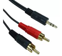 Cables Direct 2TR-320 audio cable 20 m 3.5mm 2 x RCA Black