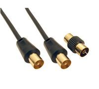 Cables Direct 2TV-01BK coaxial cable 1.8 m Black