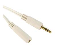 Cables Direct 3.5 mm - 3.5 mm M/F 20m audio cable 3.5mm White