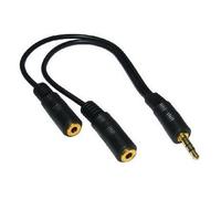 Cables Direct 3.5mm 0.2m audio cable Black