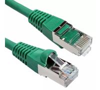 Cables Direct 3m CAT6a M - M networking cable Green S/FTP (S-STP)