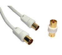 Cables Direct 3m coaxial cable White
