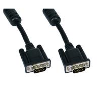Cables Direct 3m SVGA VGA cable VGA (D-Sub) Black Chrome