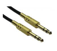 Cables Direct 4635-020GD audio cable 2 m 6.35mm Black Gold