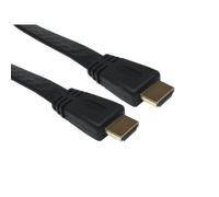 Cables Direct 5m Flat HDMI 1.4 High Speed with Ethernet Cable