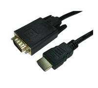 Cables Direct 77HDMI-VGCAB022 video cable adapter 1.8 m HDMI VGA (D-Sub) Black