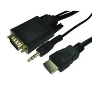 Cables Direct 77HDMI-VGCBL044. Cable length: 1.8 m Connector 1: HDMI Connector 2: VGA (D-Sub) + 3.5mm. Quantity per pack: 1 pc(s). Cable colour: Black
